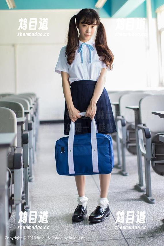 菠萝社 - 一睹为快！王语纯最新JK制服写真，真的是——哇哦。